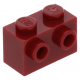 LEGO kocka 1x2 oldalán két bütyökkel, sötétpiros (11211)